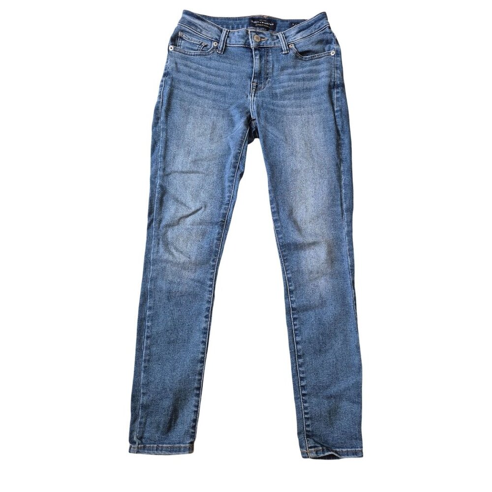 Lucky Brand Women's Lolilta Super Skinny Blue Jeans Size 0/25 High Rise Casual‎